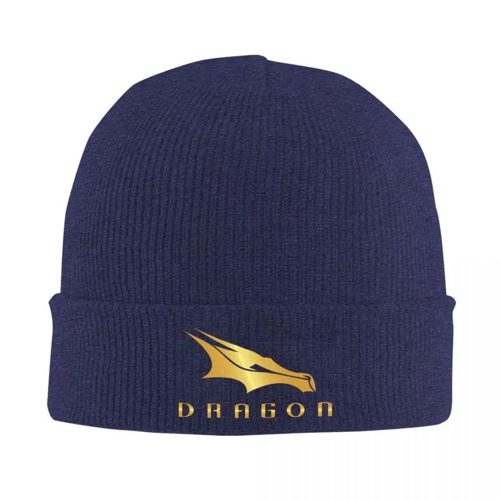 New Dragon Spacex Gold Edition Hats Autumn Winter Skullies Beanies Warm Caps Unisex Women Knitted Caps