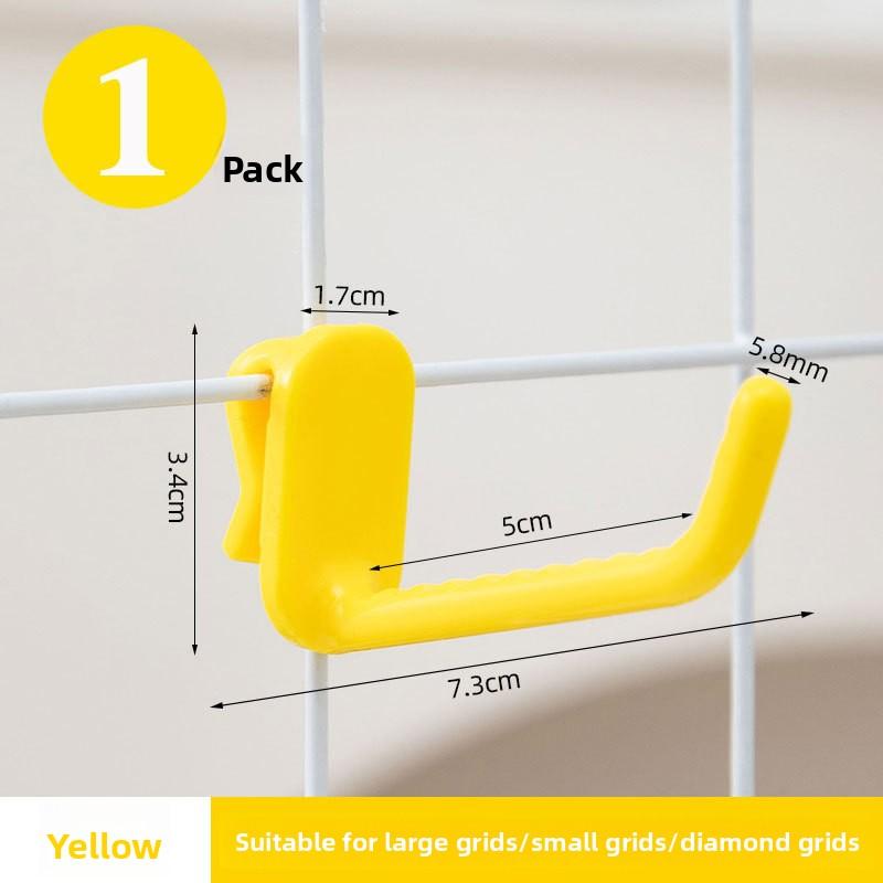 1 STÜCK Gitter Kunststoff Nagelfreier Haken Drahtgitter Regal Wand Ausstellhaken Kindergarten Aufbewahrungshaken Stanzfrei