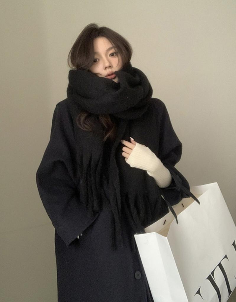 New Mohair Maillard Scarf Autumn and Winter Korean Premium Versatile Imitation Cashmere Warm Shawl