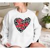 Valentine'S Day Sweater Love Love Print Fleece Sweater