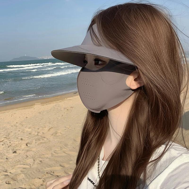 Women's Wide-Brim Sun Visor with Face Shield