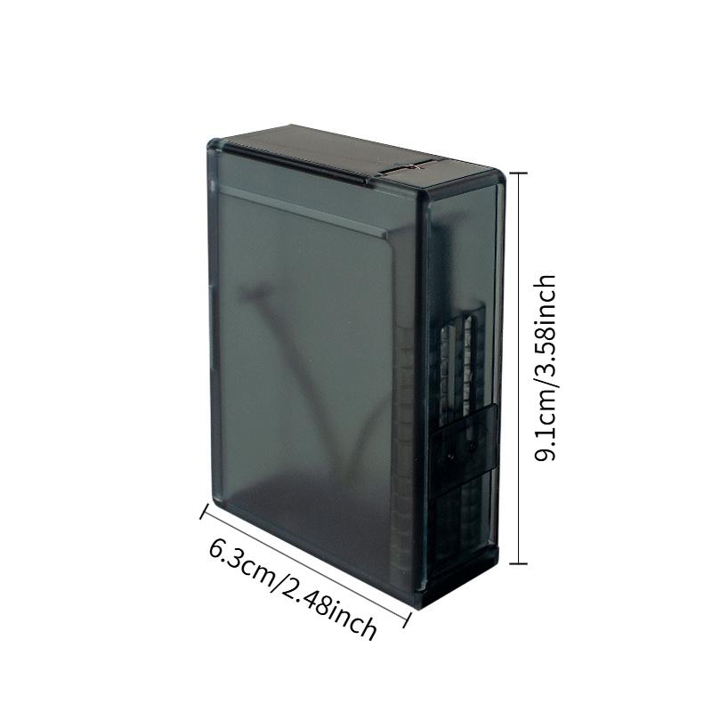 New Automatic Cigarette Box 20 Packs Automatic Cigarette Pack ABS Matte Surface Translucent Moisture-release Anti-pressure Box