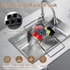 Expandable Dish Drying Rack Kitchen Sink Dish Drying Holder Cutlery Storage Counter Tableware Organizer Shelf