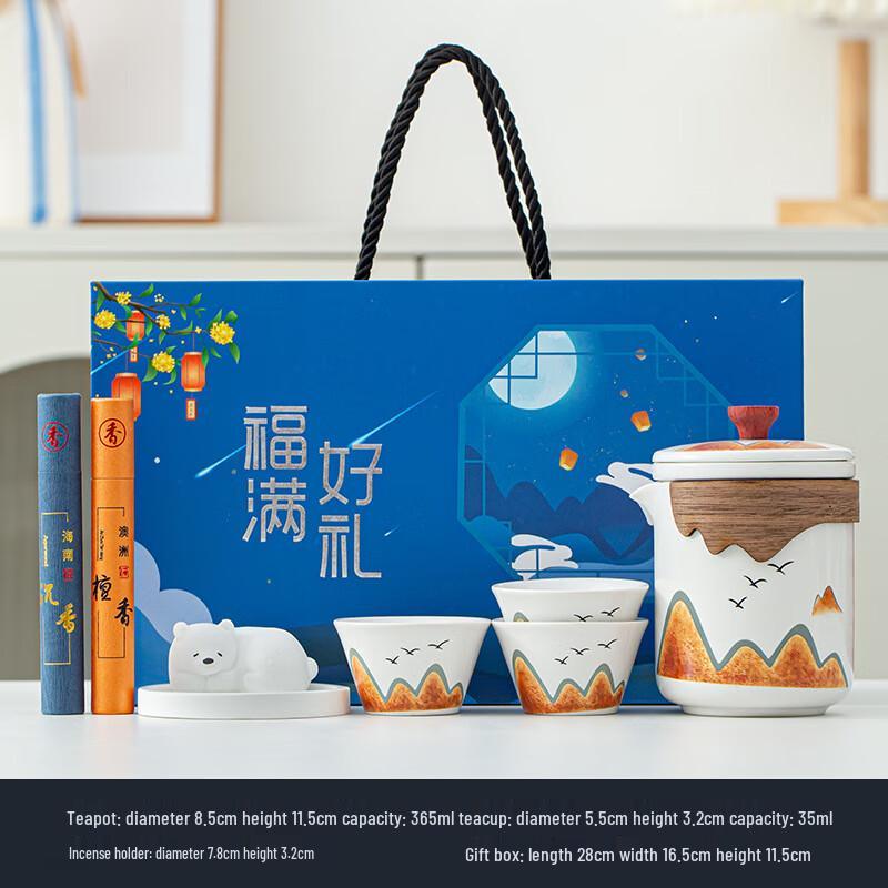 

Traditional Ceramic Incense & Tea Ceremony Gift Set Incense Tea Ceremony Combination Set