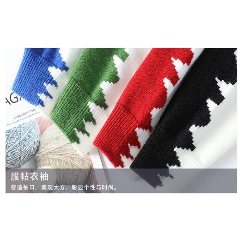 Men S Fashion Round Neck Long Sleeve Warm Knit Sweater For Autumn Winter