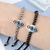 Women's Simple Fashion Bracelet: 5mm Copper Beads with Evil Eye Spacer