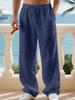 Men's White Relaxed Fit Linen Drawstring Pants - The Ultimate Summer Essential for Cruise Vacations and Tropical Resort Getaways
