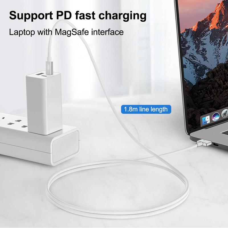 Type C To for Magsafe 2 Charging Cable For MacBook Air/Pro Series PD 100W Fast Charging Compatible for MacBook 1.8m