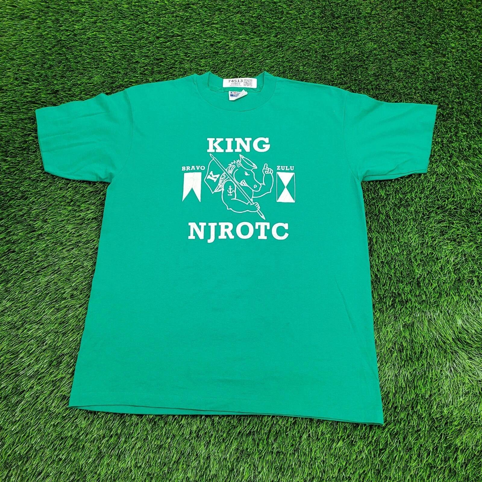 

Vintage 80s New-Jersey ROTC Shirt M/L 20x26 Green S