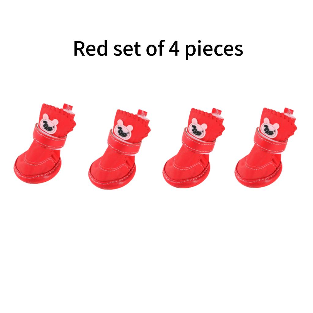Hund Schnee Stiefel Schuhe Baumwolle Zubehör Teddy Schnee Stiefel Wasserdicht Warm Anti Rutsch Verhältnis Verglichen Bären Herbst Winter Haustier Katze Schuhe
