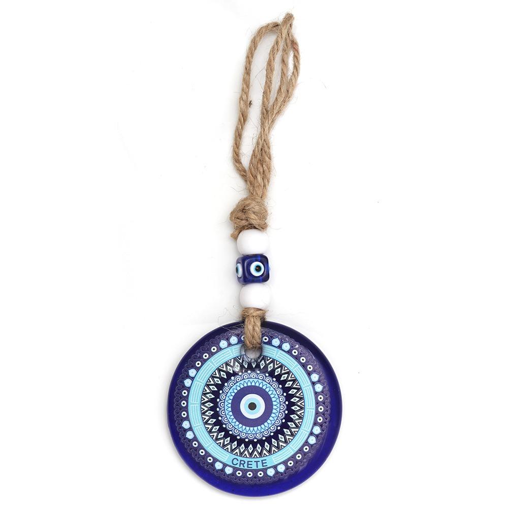 Hand of Fatima Lucky Eye Keychain Blue Eye Car Hanging Charm Lucky Eye Pendant DIY Trinkets