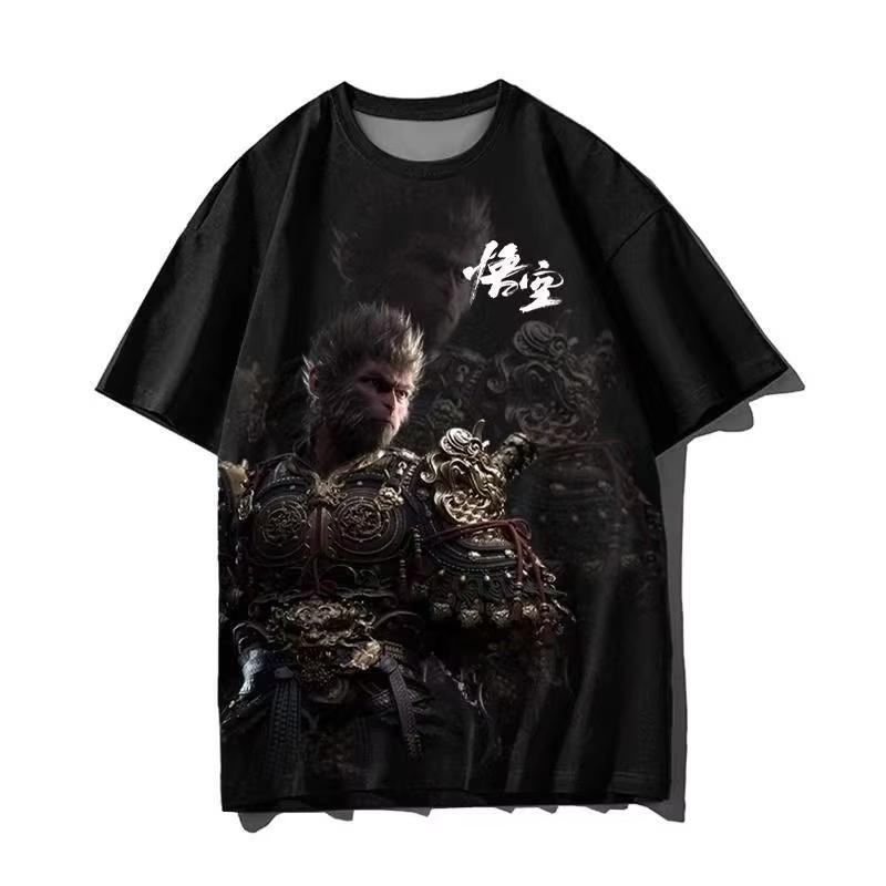 Black Myth Wukong 3d Print Tshirt Men Women Fashion T-shirt Graphic Game T Shirt Boy Tops Tees Summer Camisetas Men's Clothing