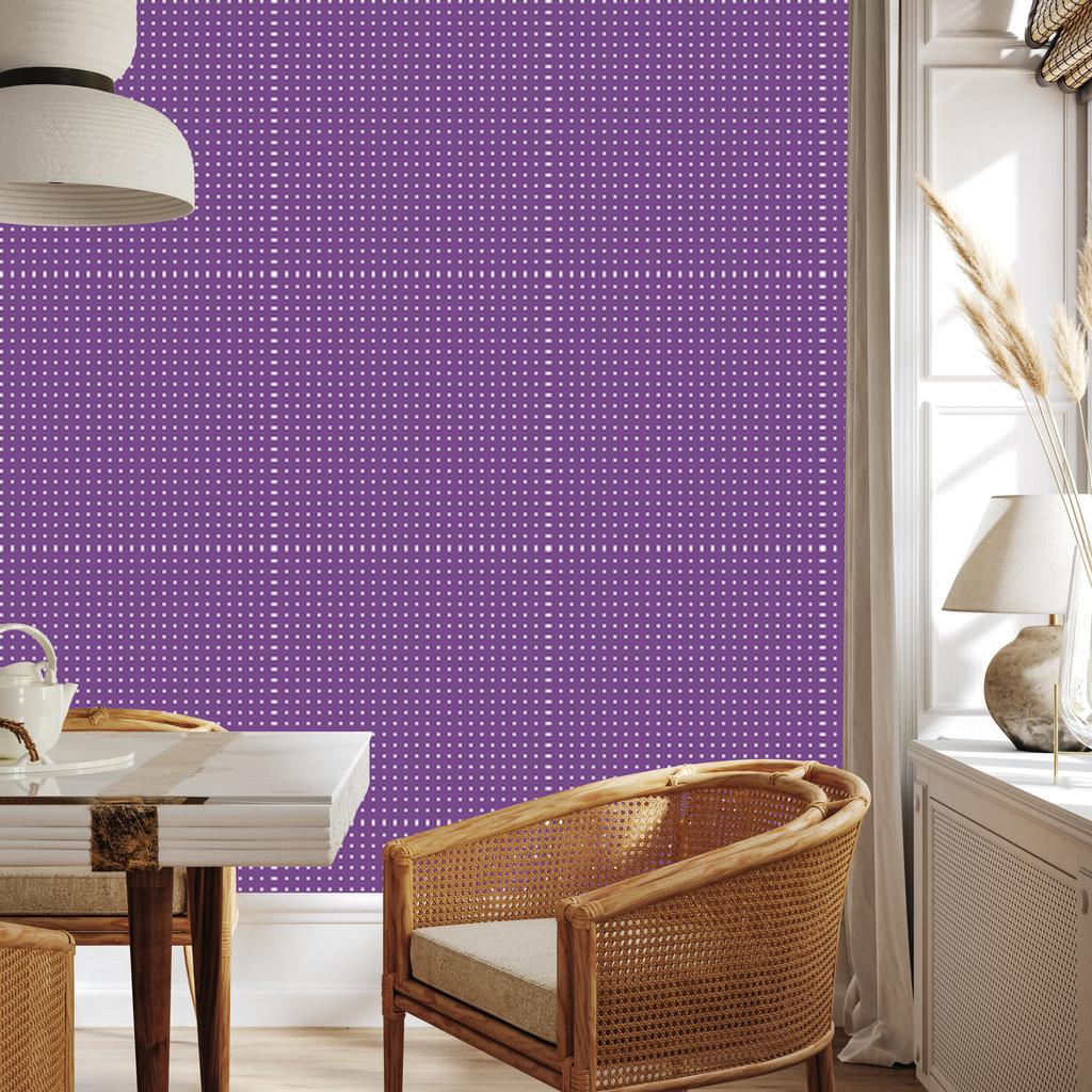 Violet Dots Wallpaper, Purple Center for Living Room and Bedroom 50x1000