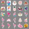 100 Flamingo Doodle Personalisierte Cartoon Tier Dekorative Roller Motorrad Fahrrad Auto Aufkleber