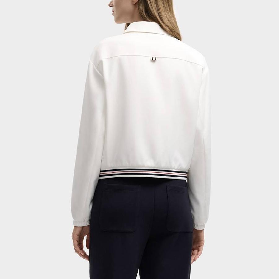 FILA Heritage Fw25 Brand Logo Fashion Casual Woven Polo Long Sleeve Jacket Women jackets F11W548709F-WT