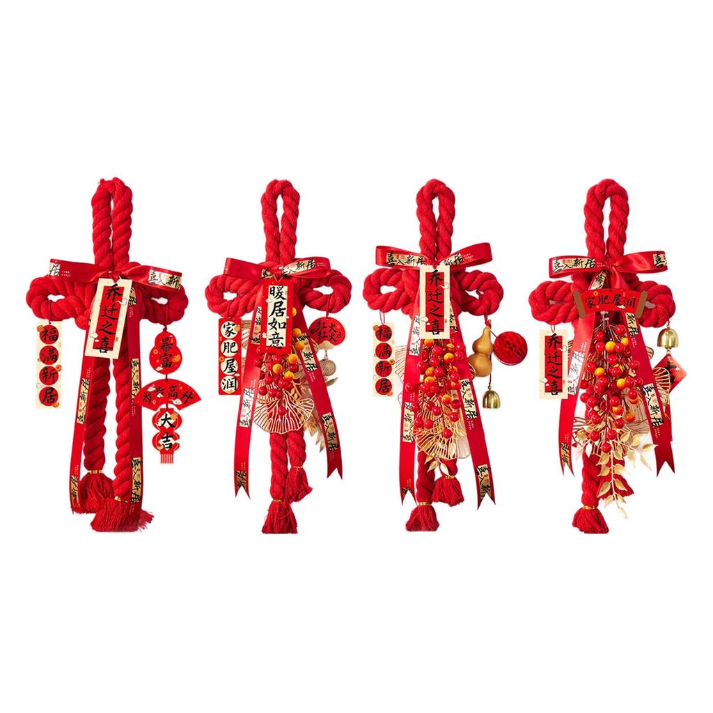 Chinese Knot Pendant Decorative Hanging Ornament, Lunar New Year Decorations, Spring Festival Decor for Holiday Ceiling Window