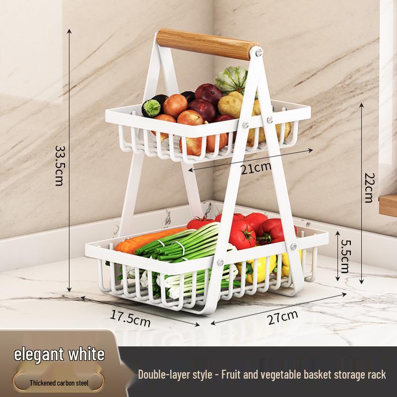 Nordic Kitchen Multi-Layer Fruit & Vegetable Storage Basket