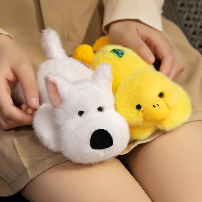 Cute Lying Rabbit Panda Doll Plush Toy Capybara Puppy Doll Girl Company Soothing Doll