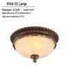 European Style Eye Protection Ceiling Light for Bedroom, Living Room, Balcony, and Entrance - French Retro Round Fixture