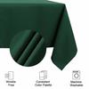 PiccoCasa Square Tablecloth, Stain-Resistant and Wrinkle-Resistant, for Weddings, Picnics, Dining, and Indoor/Outdoor Use, 140*140cm, Green