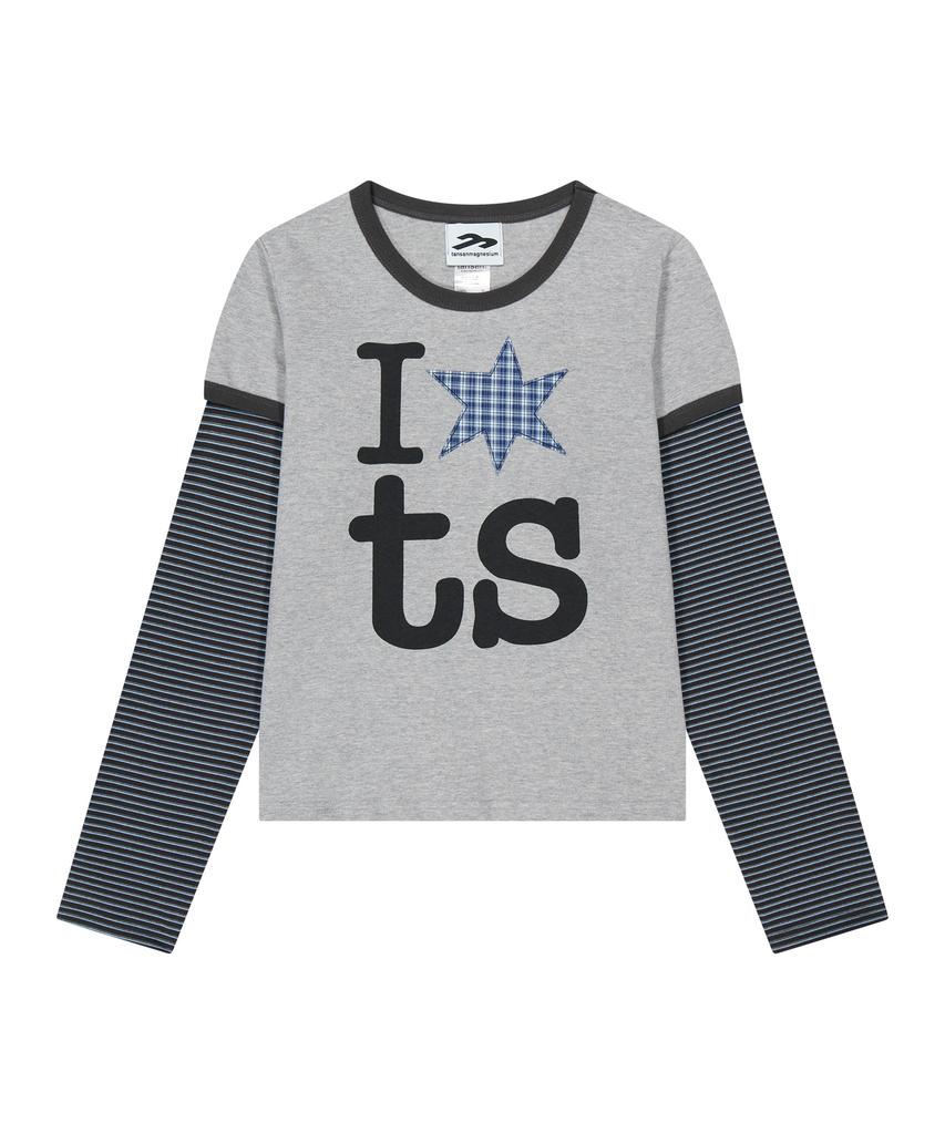 Tansanmageunesyum Juyoung X Tansan Ringer Layered Long Sleeve (Gray)