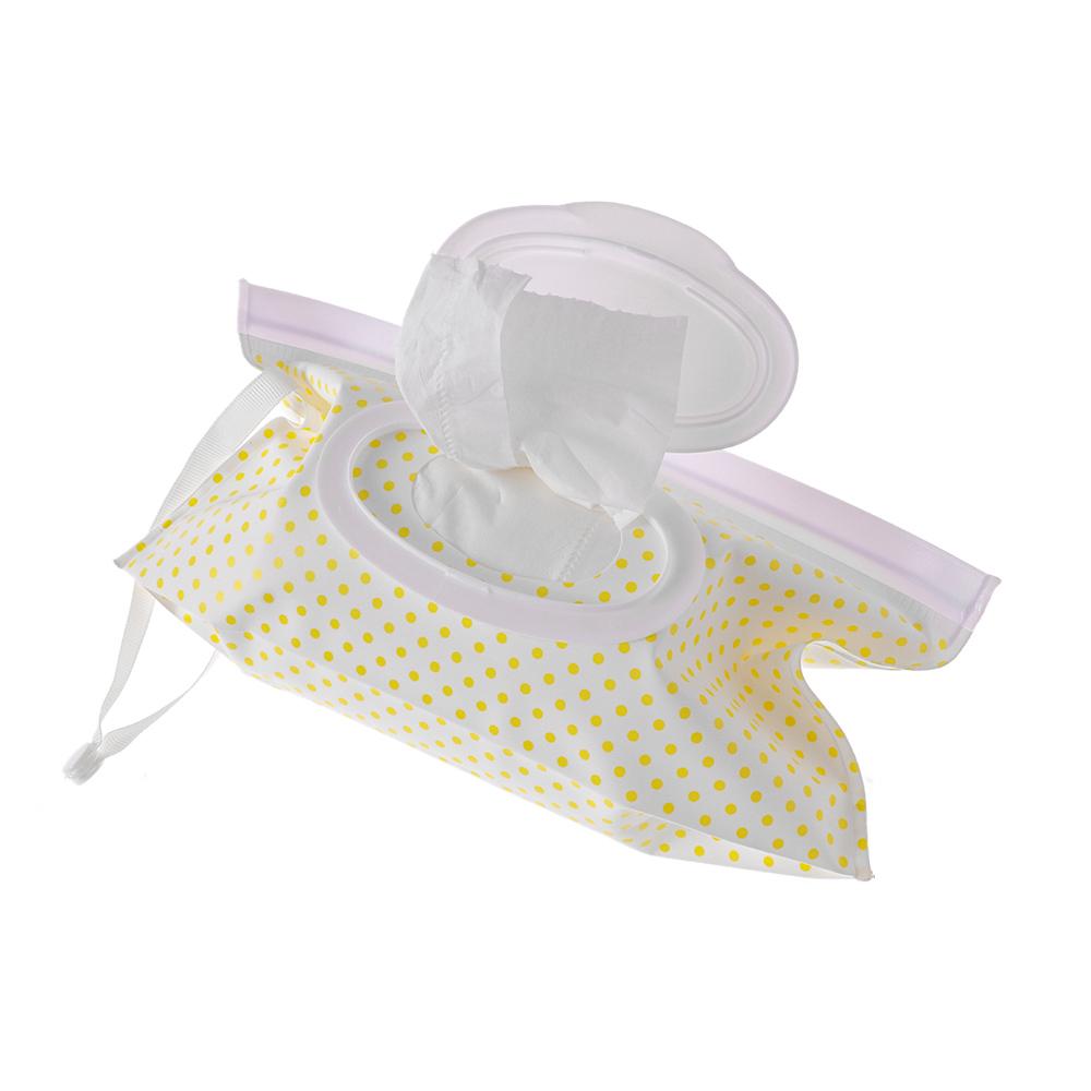 1PC Umweltfreundliche Feuchttücher-Tasche Baby-Feuchttücher-Box Feuchttücher-Box Reinigungstücher Ziplock-Tasche Clamshell Snap Strap Wischtuch-Container-Etui
