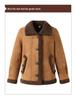 Petite Women's Lambswool Jacket for Mid-Aged & Elderly: Autumn/Winter Leather & Fur, Thick Plain Top