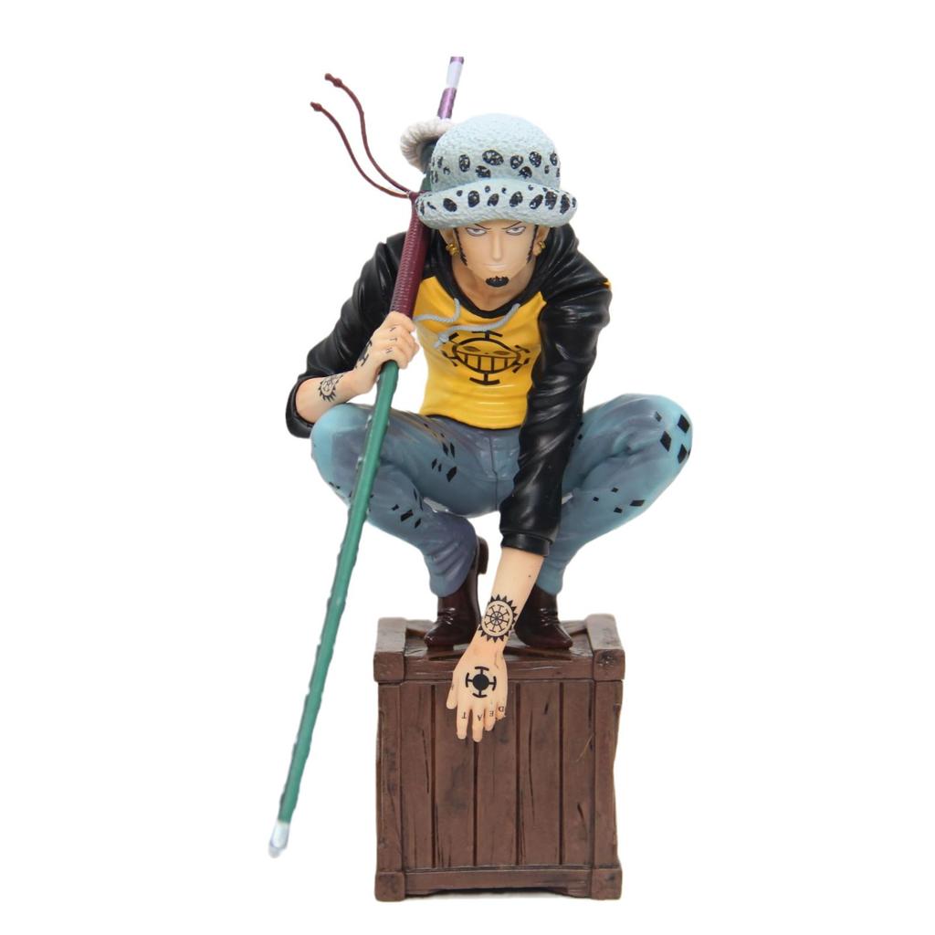 21cm One Piece Figures Trafalgar D. Water Law Action Figures Anime Pvc Model Statue Ornamen Collection Decoration Toys Gifts