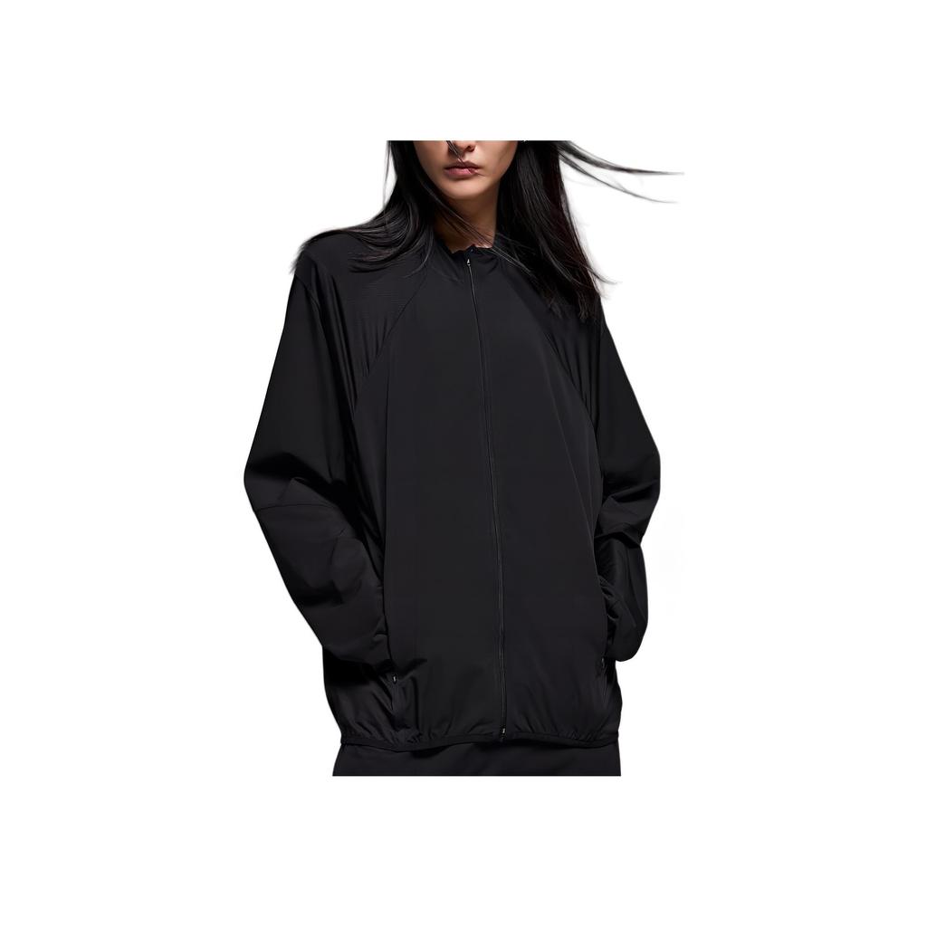 On Solid Color Stand Collar Zipper Lg Sleeve Jacket Men jackets Black 1UE10070553