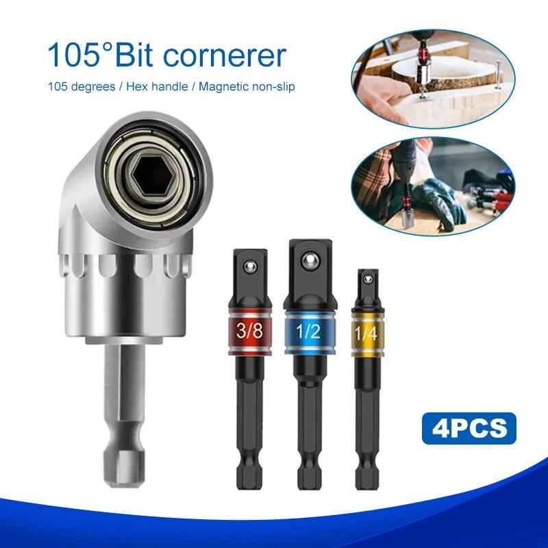 

Bending Screwdriver Joint Black Hexagonal Handle Conversion Connect Rod 1/2 Square Head 3/8 Sleeve 1/4 Electric Tool Accessorie