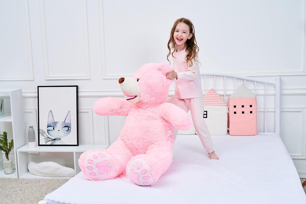 IKASA Plush Toy, Extra Large Teddy Bear, Cute Bear, Animal, Large Stuffed Bear, Bear Wrap, Bear Body Pillow, Celebration, Fluffy Doll, Girl, Boy,