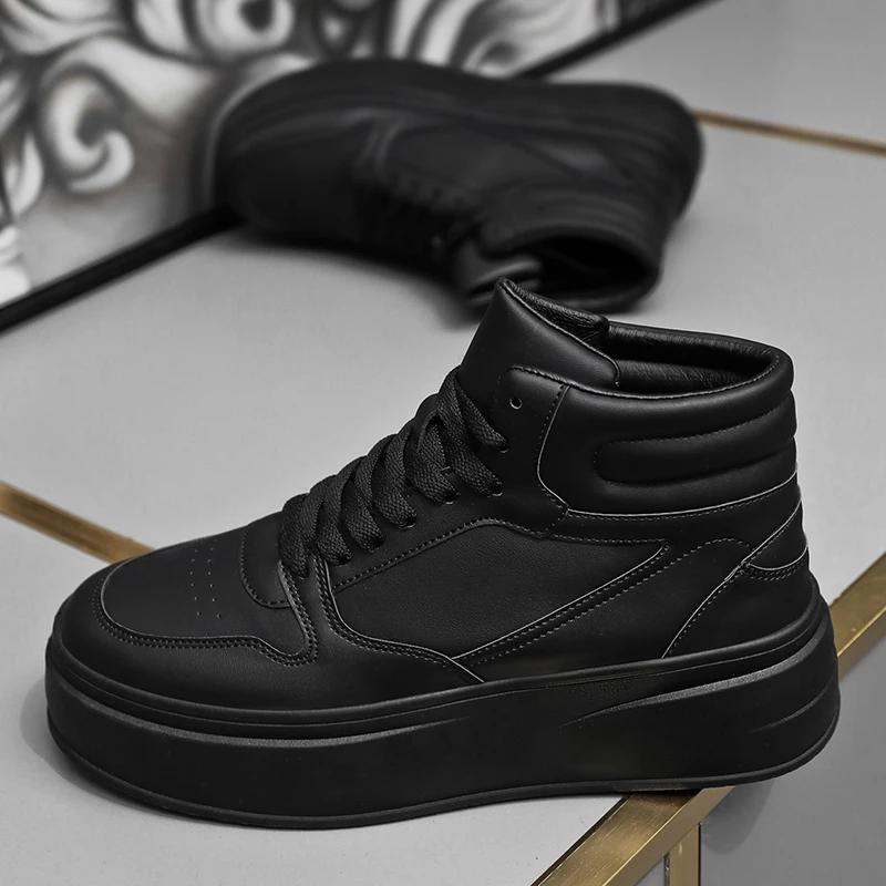 Casual Sneaker Skateboard Halkfria Loafers Herrsneakers Skor för Män Tjock Sula Mjuka och Bekväma Sport och Fritid