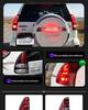 LED Tail Light Assembly with Flowing Turn Signals for 03-09 Toyota Prado