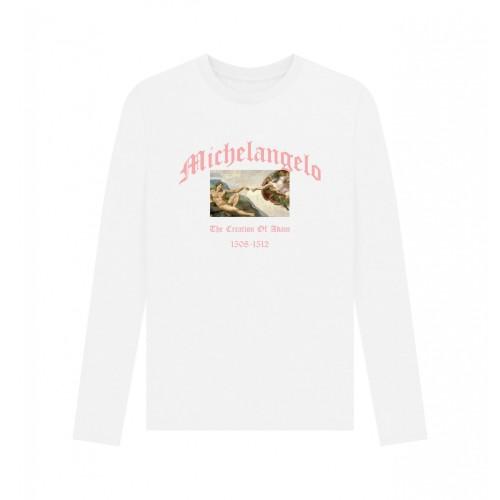 Apoh Unisex Adult The Creation Of Adam Michelangelo T-Shirt