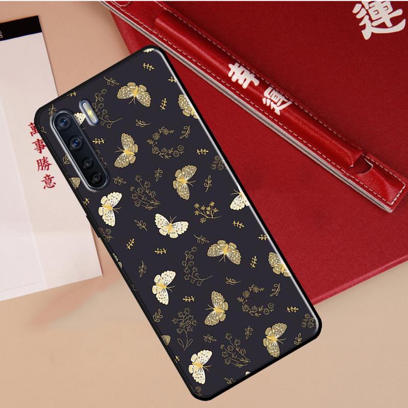 Luxury Butterfly Case For Oppo A60 A98 A58 A78 A18 A38 A80 A40 A77 A57 A17 A74 A54 A94 A96 A76 A16 A15 A5 Pro