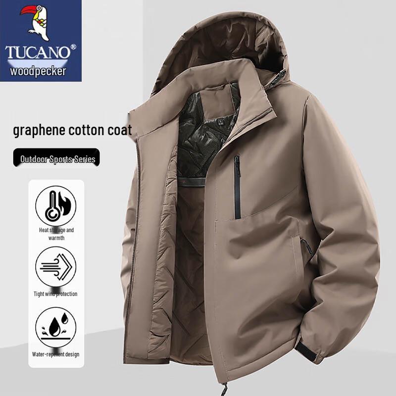 TUCANO Men's Hooded Cotton Padded Jacket