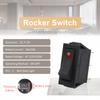 5PCS 3Pin 2 Position Rocker Switch LED Light Button Power Switch 6A/20A 250V/125V  for Car Truck Marine Boat Car Accessories