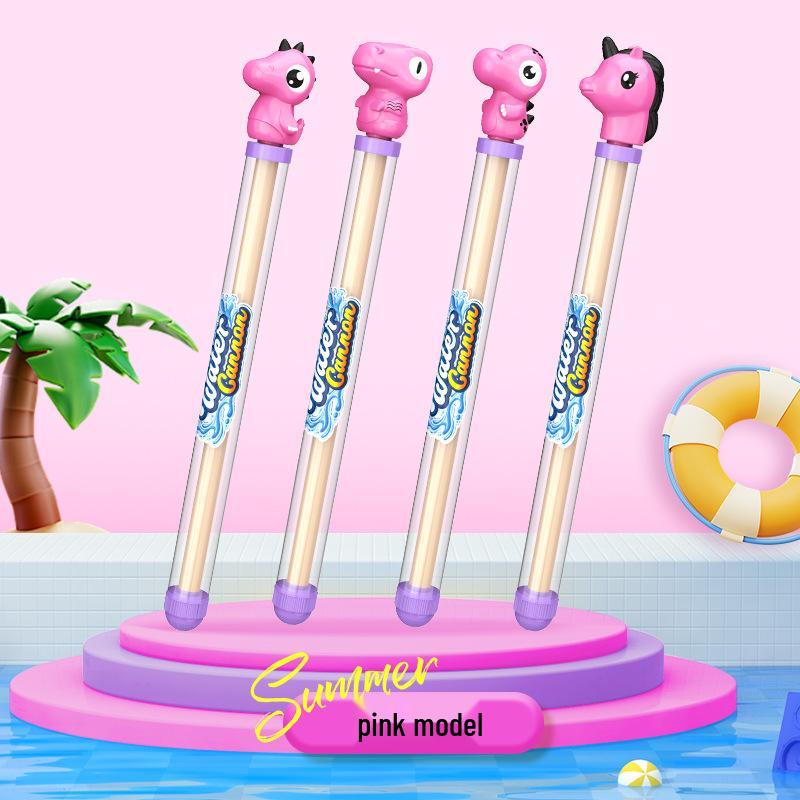 Cartoon Fireworks Water Gun: Pull-out Toy for Kids' Beach & Outdoor Water Play