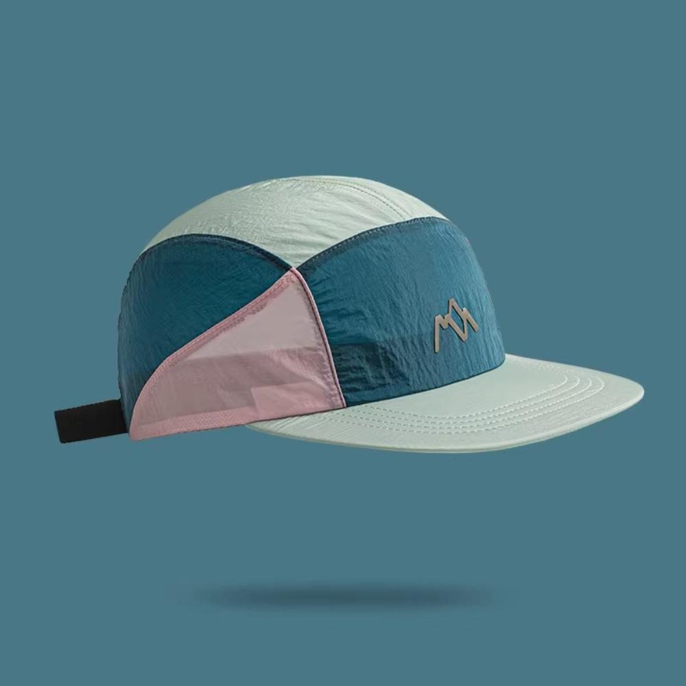 Fashion 5-panel Camping Hats Japanese Style Quick-drying Flat Brim Baseball Cap Adjustable Thin Sunshade Cap Unisex