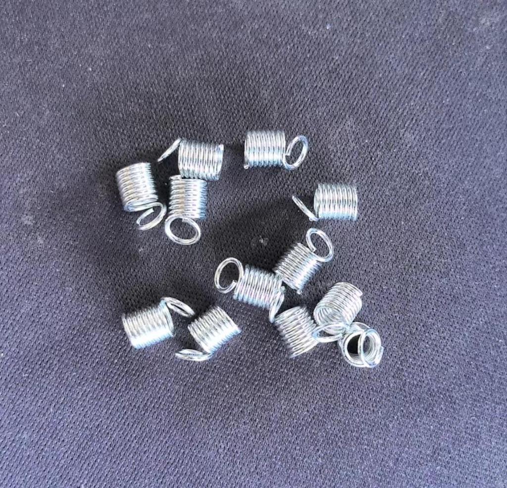 DIY Spiral Pull Spring Buckle for Jewelry Necklaces and Leather Cord Clasp, 1kg/Bag