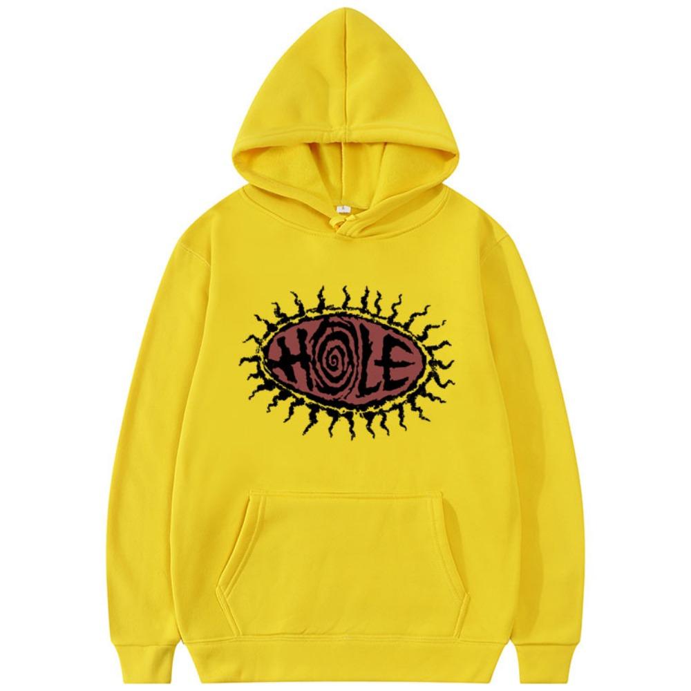 Felpa con cappuccio grafica Courtney Love Limited Hole Uomo Donna Gotico Vintage Oversize Unisex Felpe Rock Alternativo