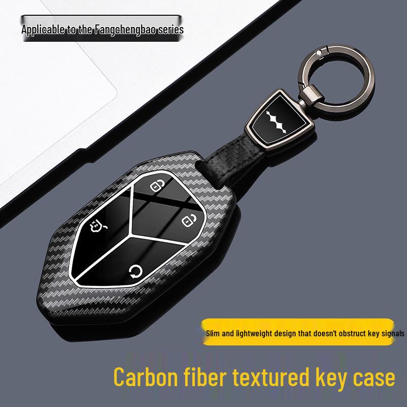 Equation Leopard Titanium 7-Key Case for 2025 Model - Premium Carbon Fiber ABS Remote Control Protective Shell