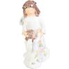 Guardian Angel with Angel Decorative Figurine, White Polyresin
