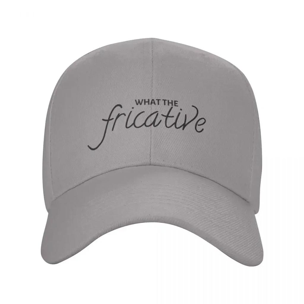 What The Fricative black on white Baseball Cap Designer Hat funny hat Golf Hat GentleUnisex Golf Women Unisexs