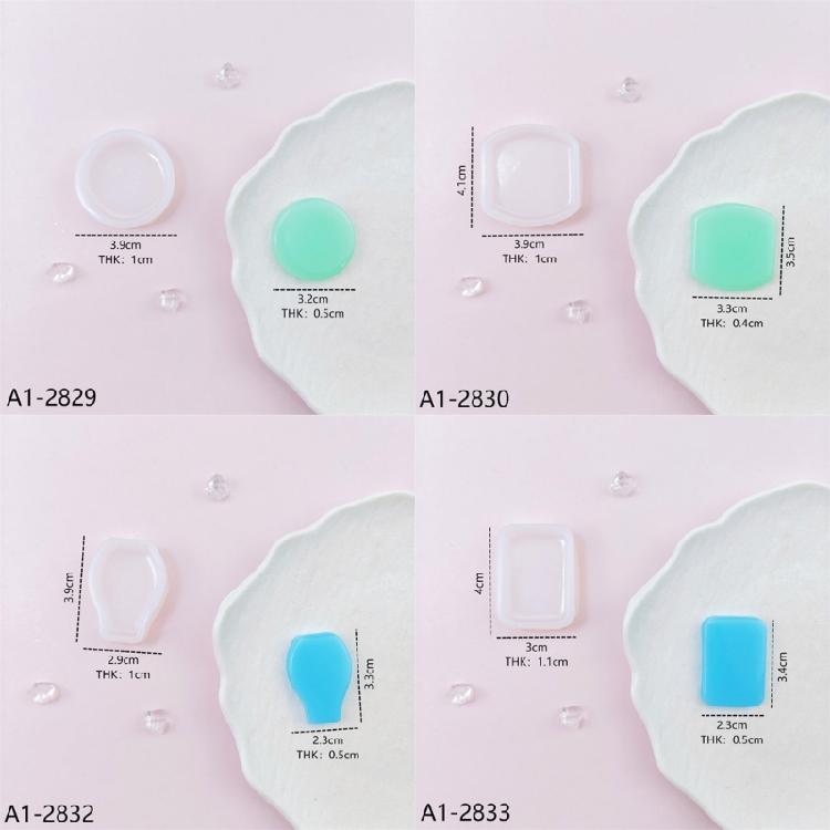 Nonstick Silicone Mold Resin Art Projects Moulds Geometric Shapes Craft Supplies Easy Cleaning Suitable for Beginners