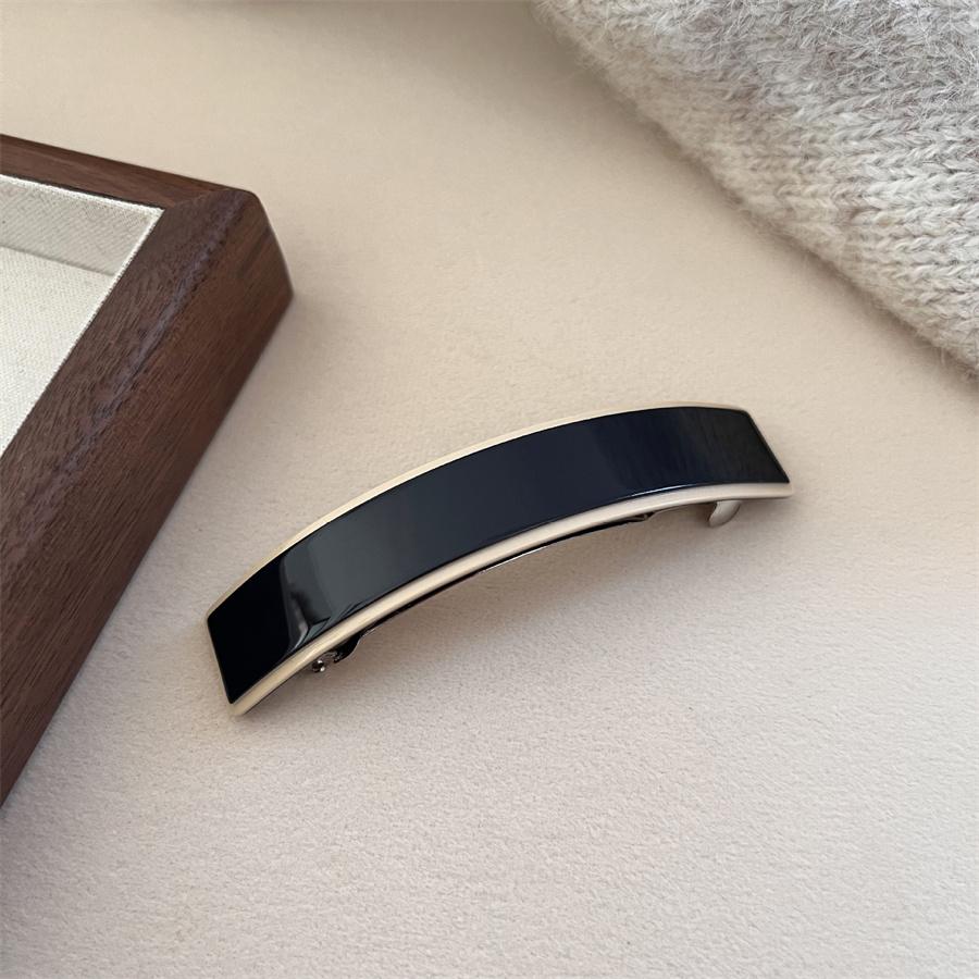 Korean elegant acetic acid low ponytail hairpin spring hairpin hair accessory for fashion women back of head one-word hairpin