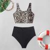 Sexy Women Bikini Set Leopard Print Padded Swimwear Bathing Swimsuit Beachwear