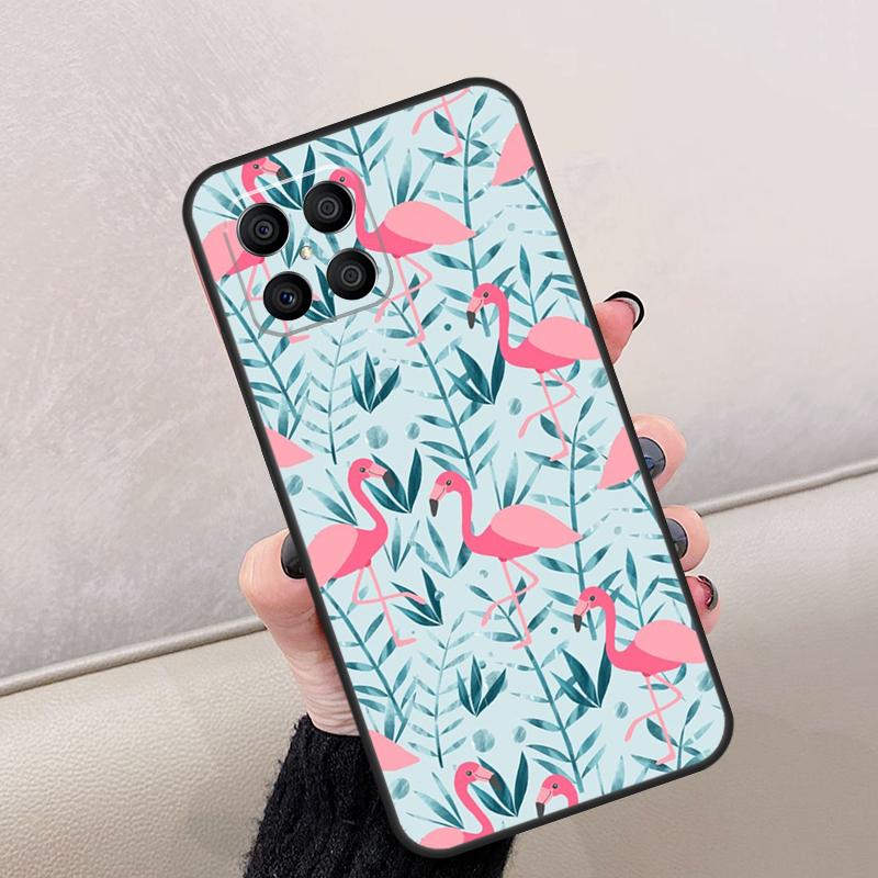 Pink Red Flamingo For Honor Magic 8 7 5 6 Lite Case For Honor 200 400 Pro X9d X9c X9b X9a X8c X8b 70 90 Win RT
