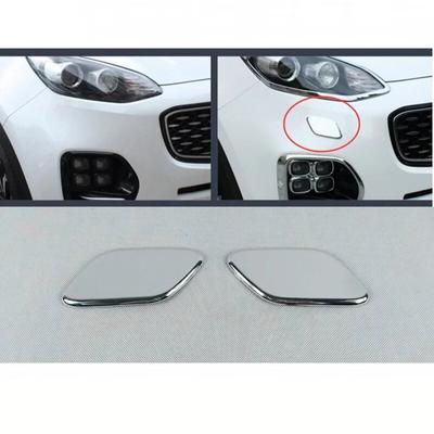 For KIA Sportage 4 QL KX5 2016 2017 2018 ABS Chrome Auto Accessories Car Front Head Decoration Patch Cover Trim Car Styling 2pcs