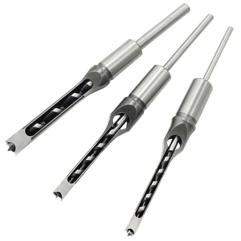 Haistick Woodworking Square Hole Mortise Chisel Drill Bit Set